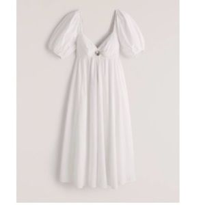Abercrombie O-Ring Puff Sleeve Dress